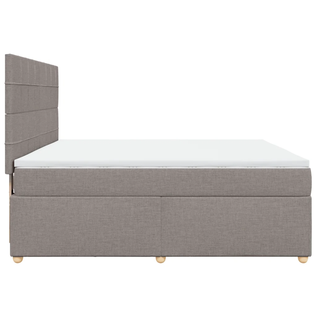 Giroletto a Molle con Materasso Tortora 180x200 cm in Tessuto 3291363