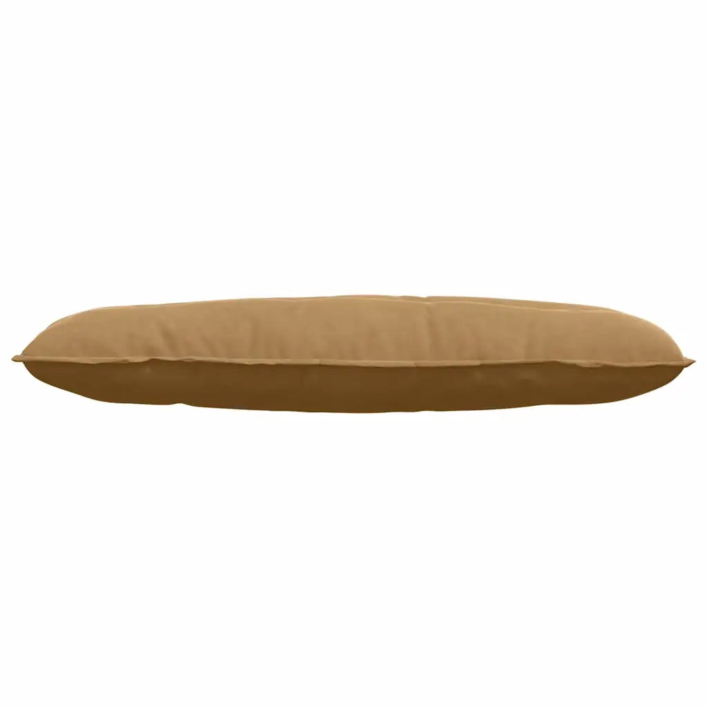 Cuscino per Schiena Marrone 120 x 50 cm Tessuto in Cords