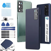 Retroprotezione di Ricambio Compatibile con Samsung Galaxy S20 FE - Blu - Vetro Retro Copertura - Batteria - Kit di Riparazione