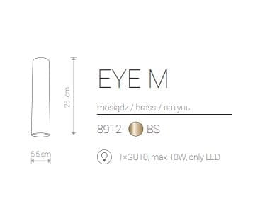 Spot da soffitto Nowodvorski Eye ottone GU10 1 luce