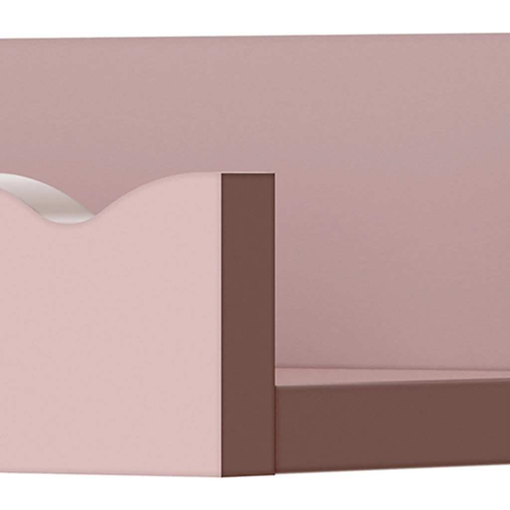 Set di 2 Mensole Vestnes con Bordo 60 x 10 x 5 cm per Cameretta - Rosa [en.casa]