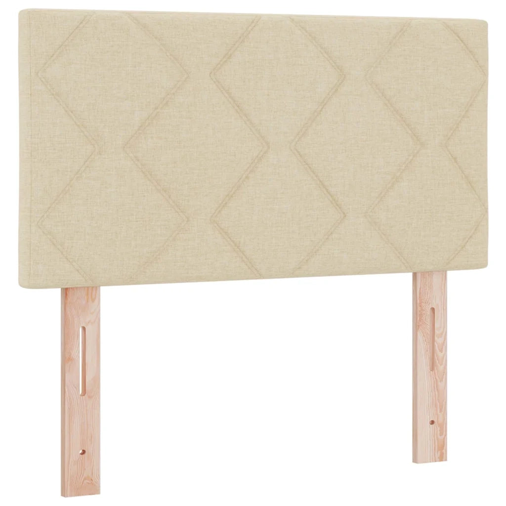 Letto a Sorgente LED con strisce LED Crema 80 x 200 cm Tessuto 3342476
