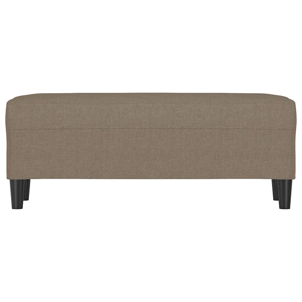Panca Tortora 100x35x41 cm in Tessuto