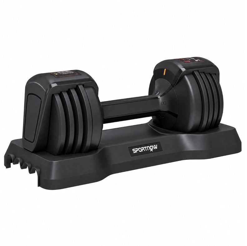 Set Manubri Regolabili 2-11 kg con Supporto Compatto e Impugnatura Antiscivolo