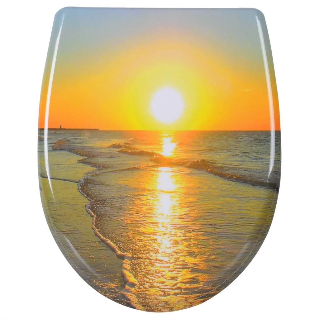 Sedile WC con coperchio a chiusura ammortizzata termoindurente sunrise 19_0000729
