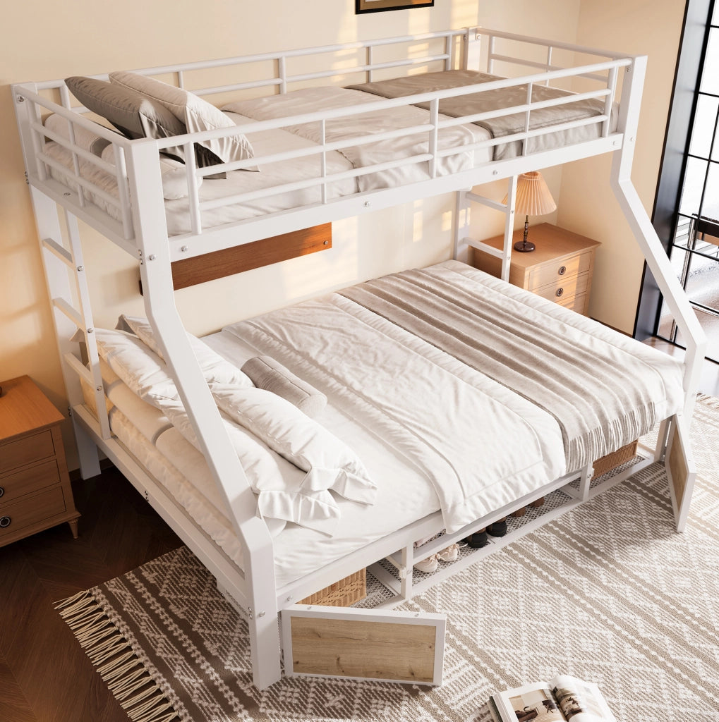 Letto a castello per bambini 90x200/140x200 cm con scarpiera