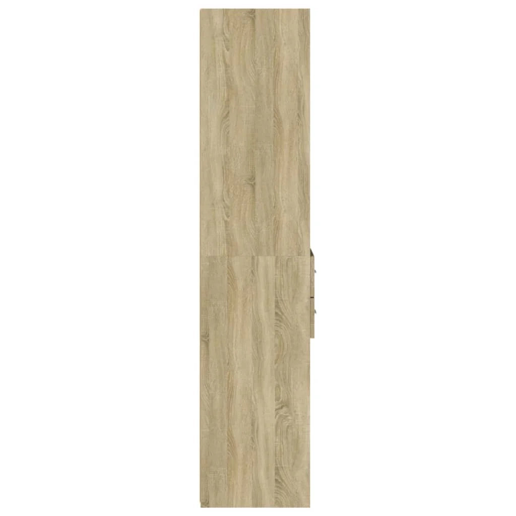 Buffet credenza cassettiera armadio mobile contenitore organizer cucina soggiorno salotto rovere Sonoma alto 40 x 42,5 x 185 cm legno ingegnerizzato marrone 02_0034062