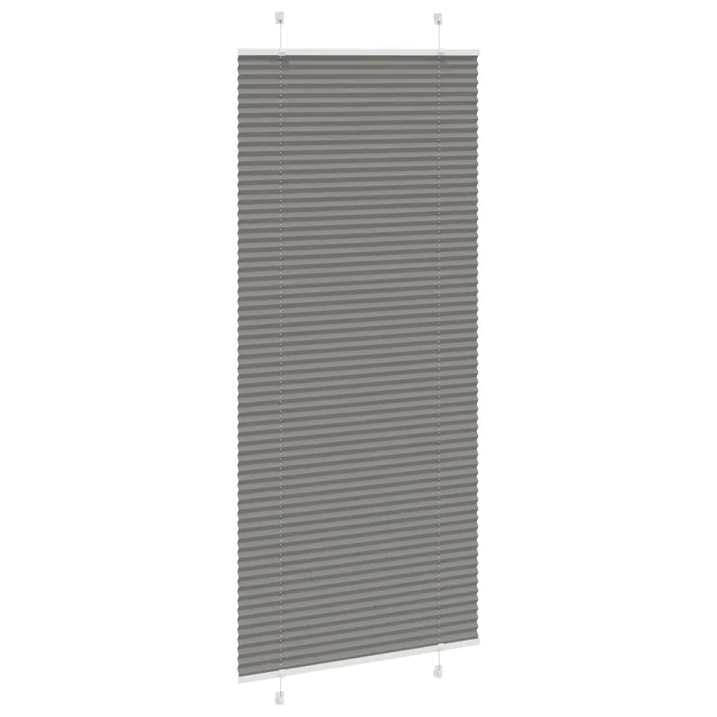 Tenda Plissettata Antracite 90x200 cm Larghezza Tessuto 89,4 cm 4015107