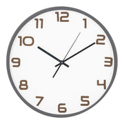 Orologio da Parete Greenwich, Grigio, Plastica, 4,5x35x35 cm