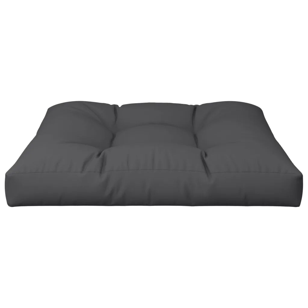 Cuscino per Pallet Nero 70x70x12 cm in Tessuto