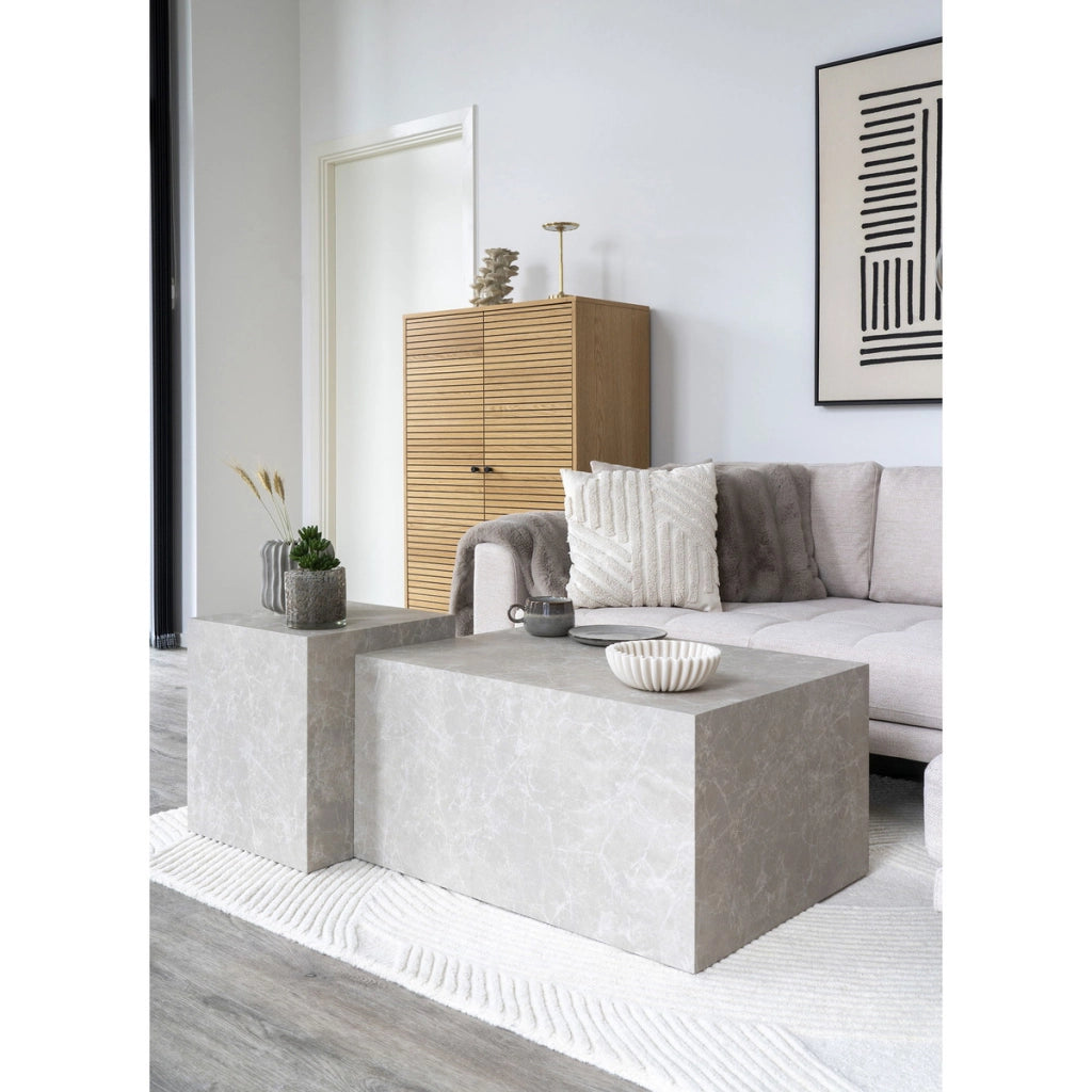 Cuscino Decorativo Albany, Bianco, Cotone, 45x45x1 cm