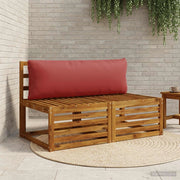 Cuscino per Schiena a 1 Pezzo PUTTEN 100% Poliestere Rosso Vino 947049