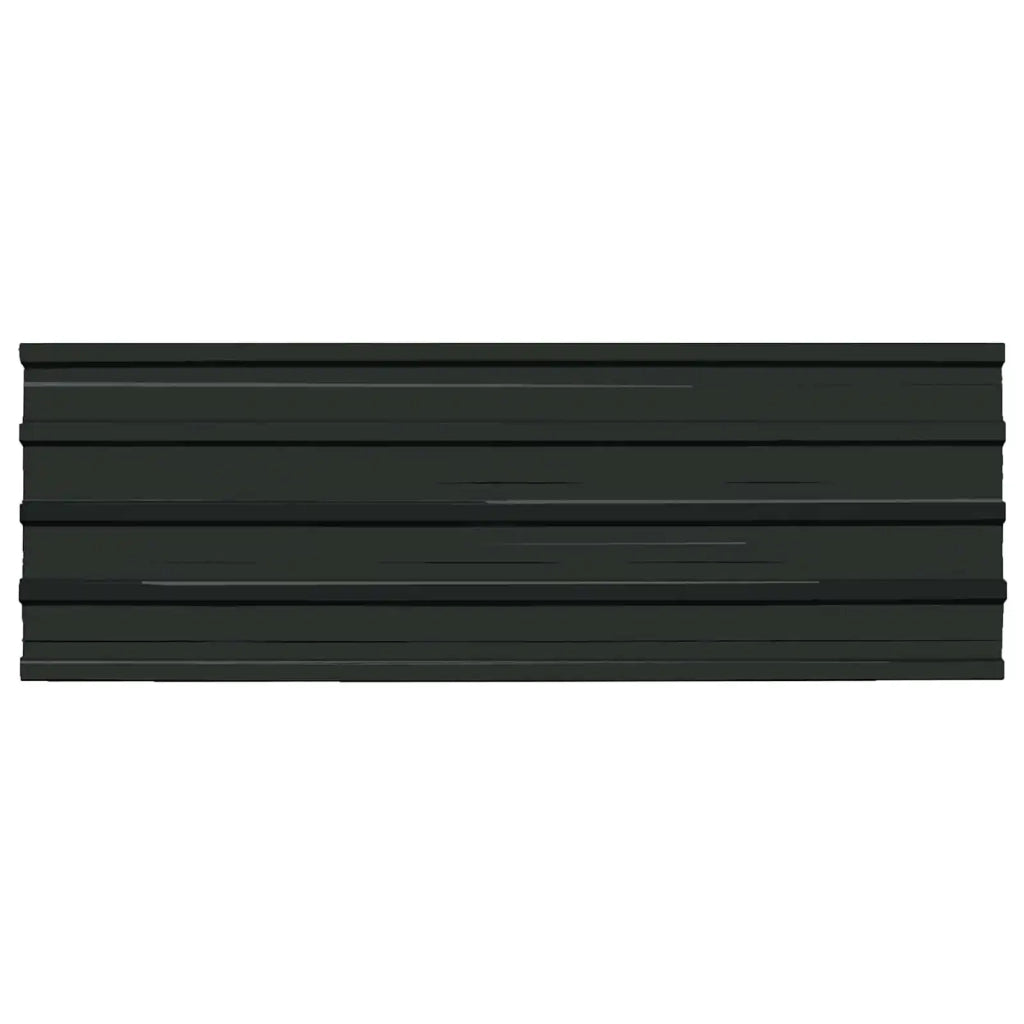 Pannello per tetto 12 pcs Antracite 129 x 45 cm Acciaio zincato 42047075