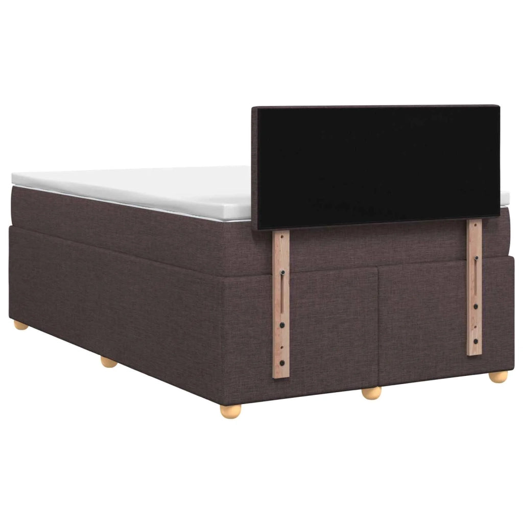 Letto box spring con materasso Marrone Scuro 120 x 200 cm 3450933
