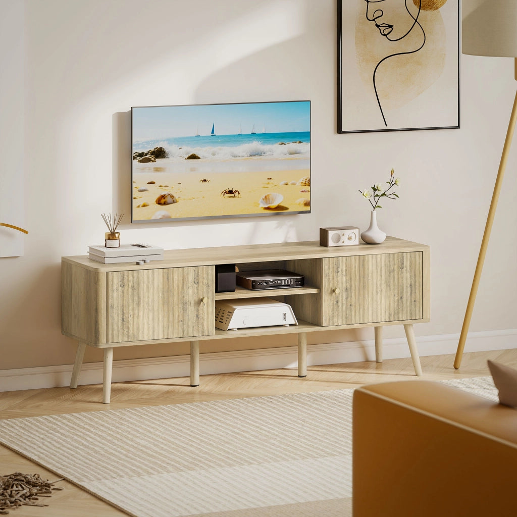Mobile TV fino a 65 pollici ¨C zephmum ¨C quercia 140x35x49
