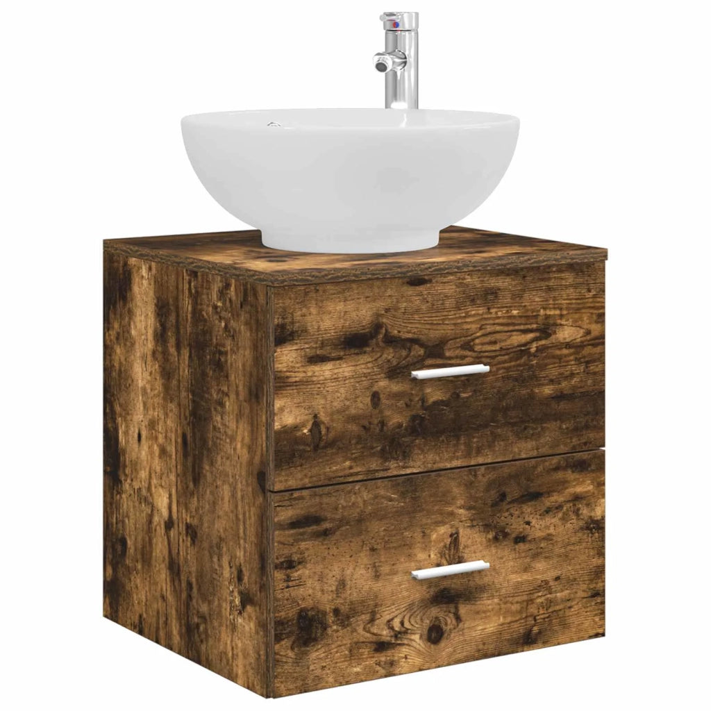 Set di mobili per il bagno 5 pcs Rovere Fumo 3406971