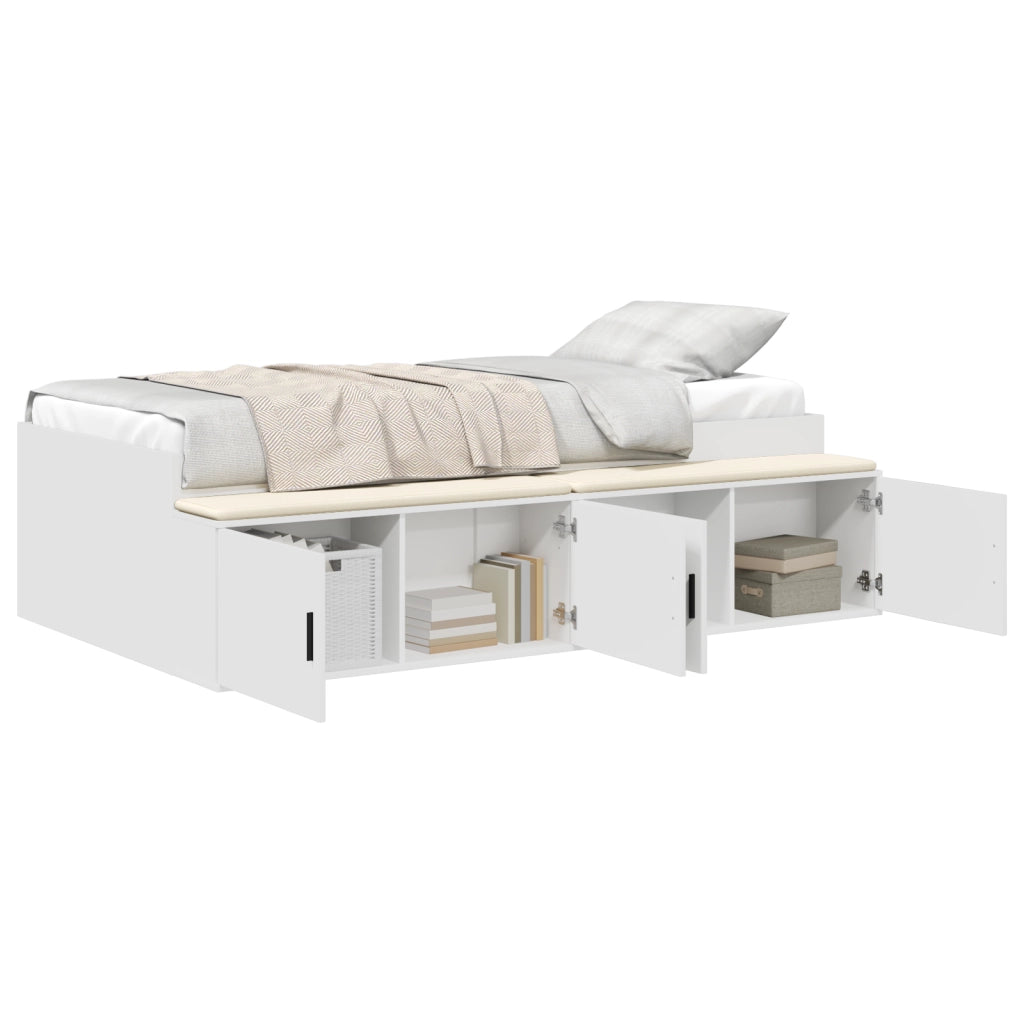 Letto con contenitore Bianco 90x190 cm