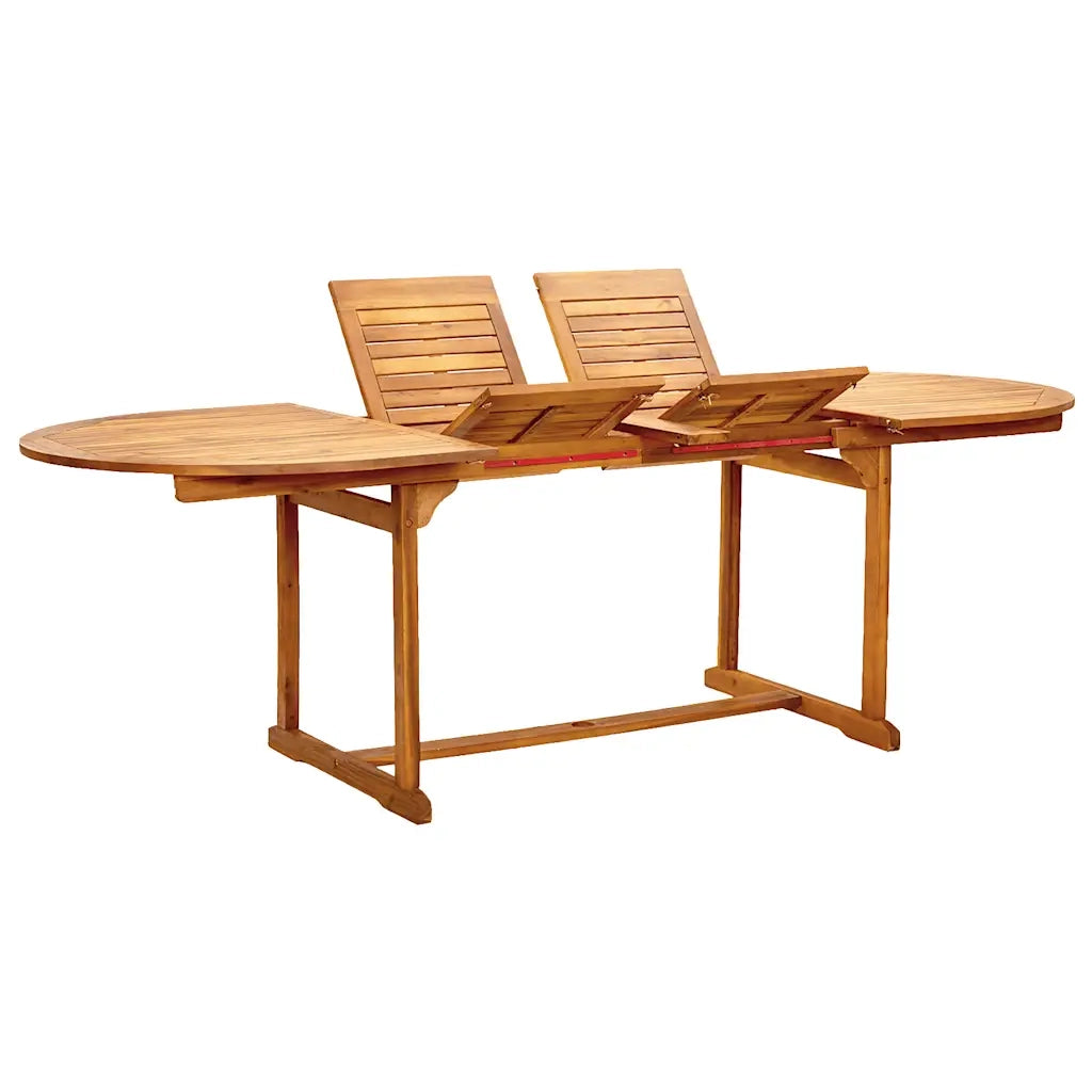 vidaXL Set Pranzo da Giardino 7pz Legno Massello di Acacia e Textilene