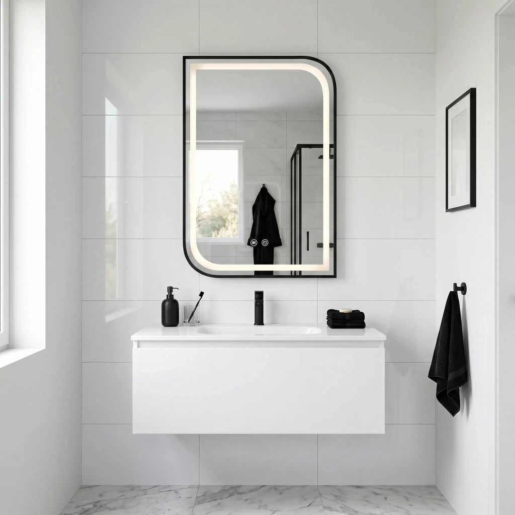 Specchio Led Zone 80x60 Black