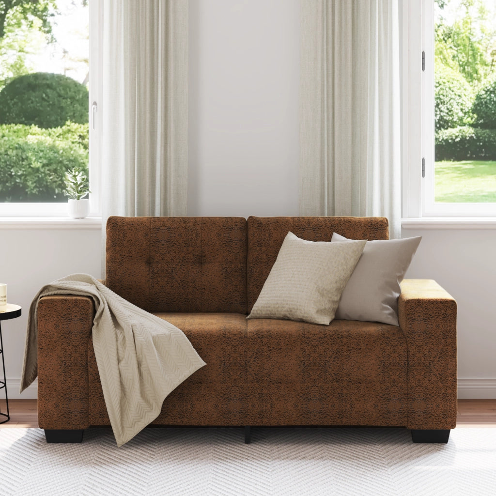 Divanetto Loveseat  Marrone 120 cm in Eco-pelle