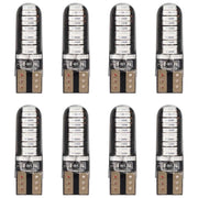 8 Pezzi Lampada Led T10 W5W 24 SMD 4014 12V 1.2W 40lm Luce Colore Blu 34mm