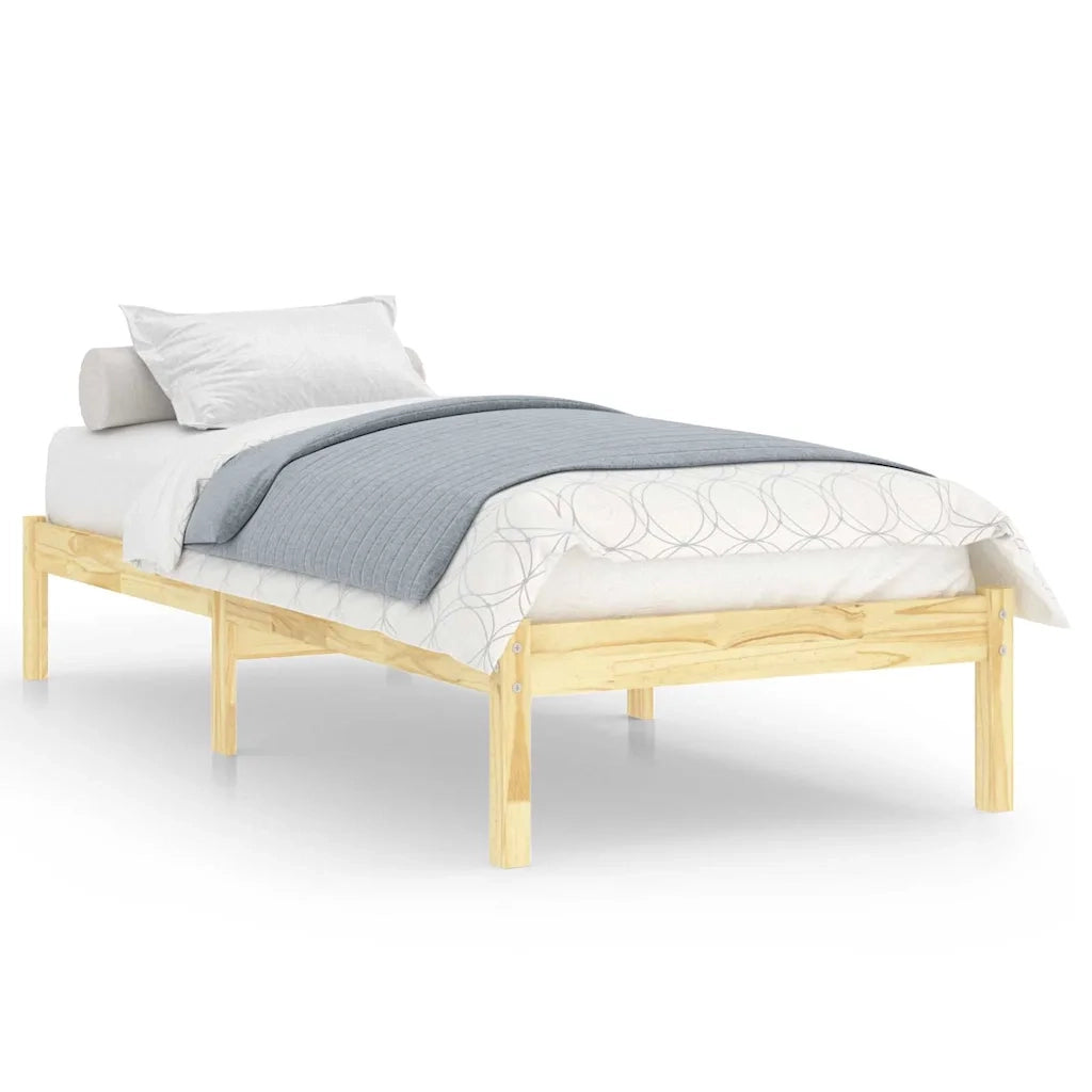 Giroletto-Struttura Letto in Legno Massello 75x190 cm Small Single 408912