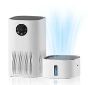Pulitore dell'aria - 2-in-1 - Filtro HEPA H13 - Allergie - Capelli di animali domestici - e Fumo - Silenzioso e Efficiente - Adatto per Camera da Letto e Ambiente di Vita - con Componente di Umidificazione
