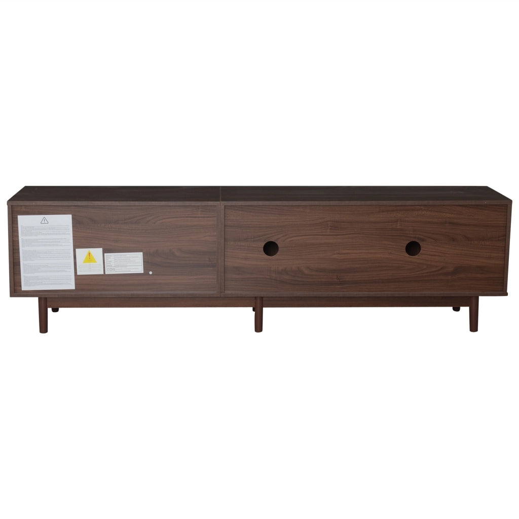 Mobile TV da 190 cm marrone in MDF