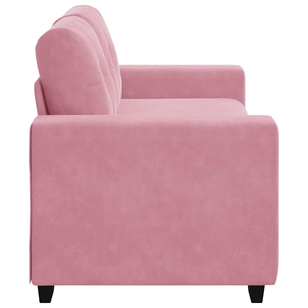 Divano Divanetto-Sofa Rosa 140 cm in Velluto