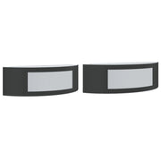 Applique da Esterno 2 pz Nere in Acciaio Inossidabile CFW2590183