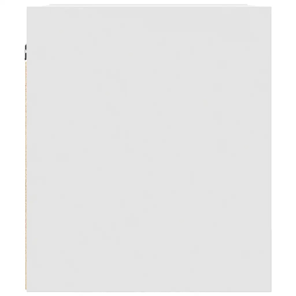 Comodino a Muro-Tavolino da notte sospeso Bianco 38x34x40 cm 747289