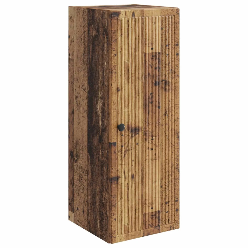 Mobiletto a muro Legno antico 33 x 34,5 x 90 cm