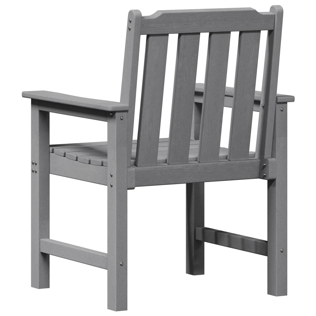 Sedie da Pranzo da Giardino  6 pz Grigio Chiaro 65.5x55.5x88 cm HDPE