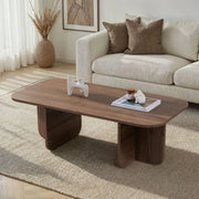 Nomeva, Tavolino da Salotto Forma Rettangolare, 120x60x41h cm Marrone Quercia
