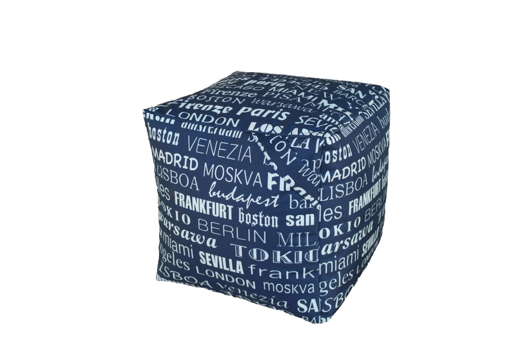 Pouf Pouf Big City durevoli impermeabili per esterni design moderno ideali per il relax in piscina