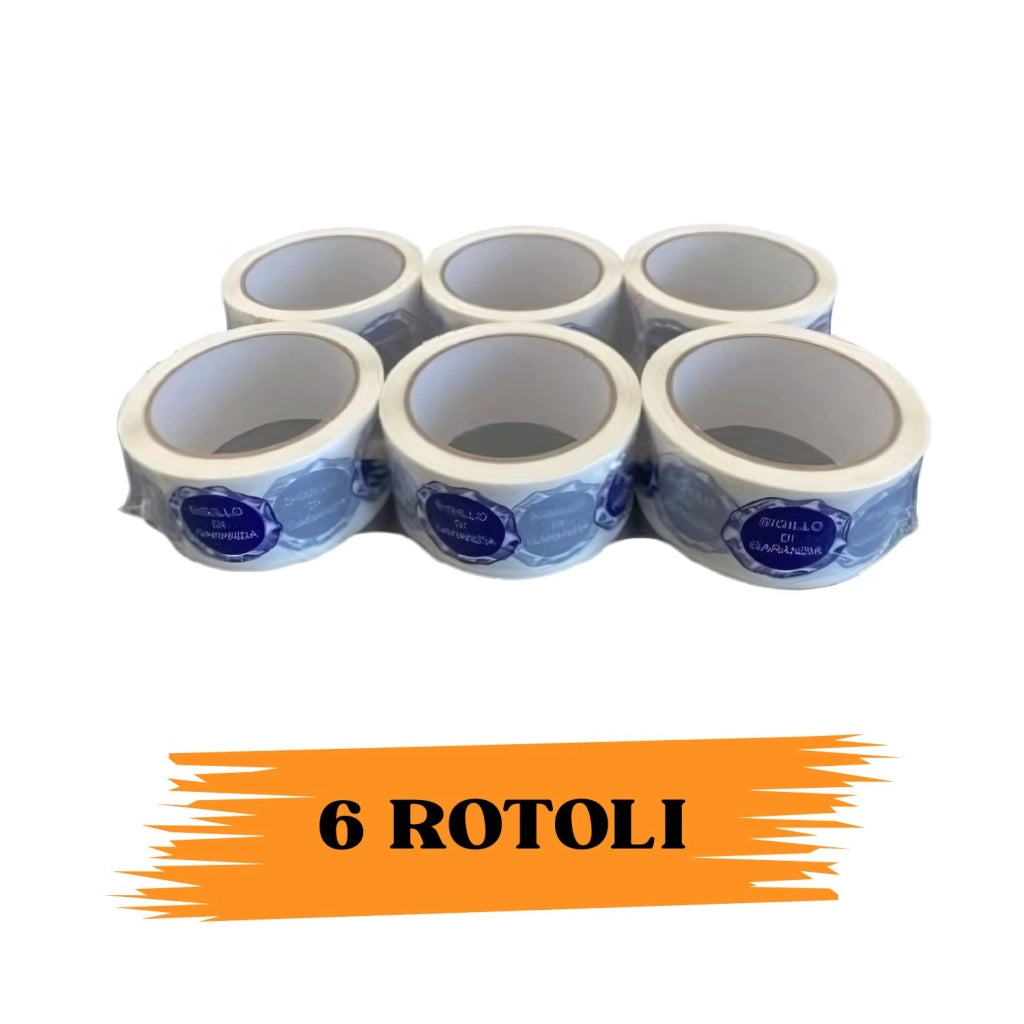 Nastro Adesivo Imballaggio SIGILLO DI GARANZIA 48mmx66m 6 Rotoli Scotch EcoPrice®