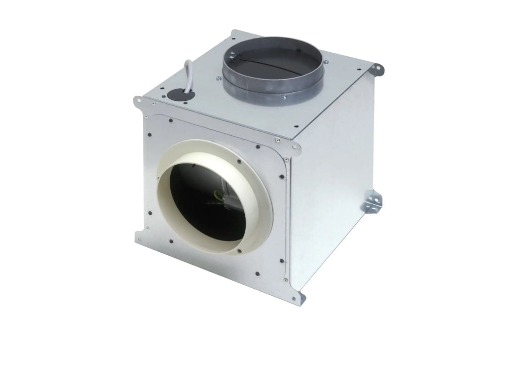 KUBE BOX MOTORE PER INTERNO cm 27x27 - Zincato - 900 m3/h