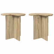 Tavolo laterale | Tavolino 2 pz Rovere Sonoma ? 39 x 38 cm