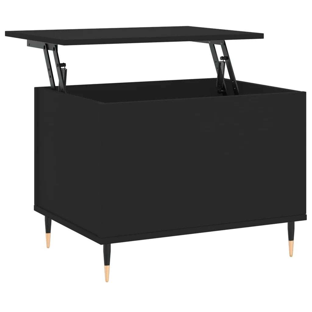 Tavolino da Salotto Nero 60x44,5x45 cm in Legno Multistratocod mxl 102793