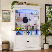 Mobile alto 106x43x183 cm con LED RGB e prese