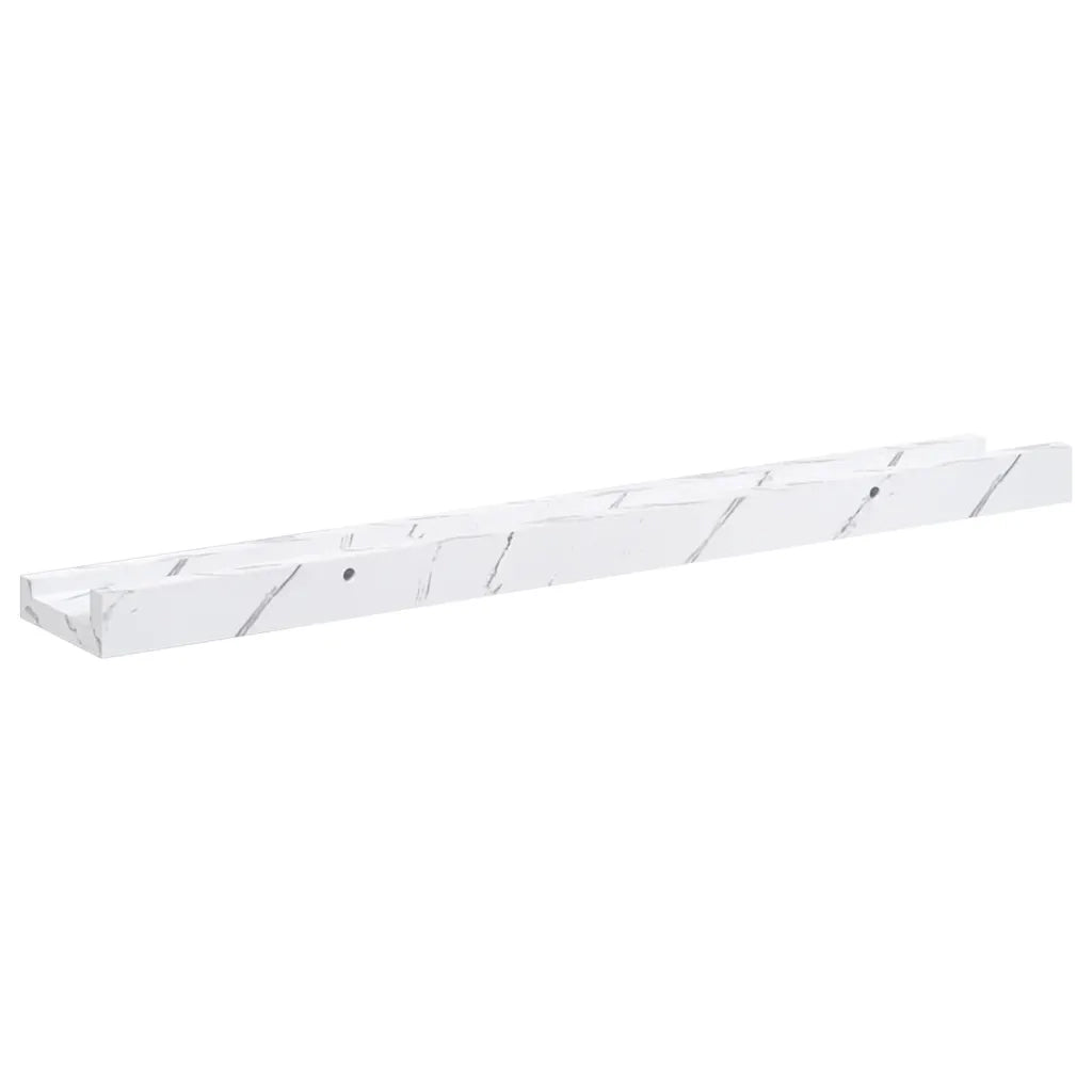 4 pz Scaffale da parete | Ripiano a parete | Mensola a parete Marmo Bianco 60 x 9 x 3 cm