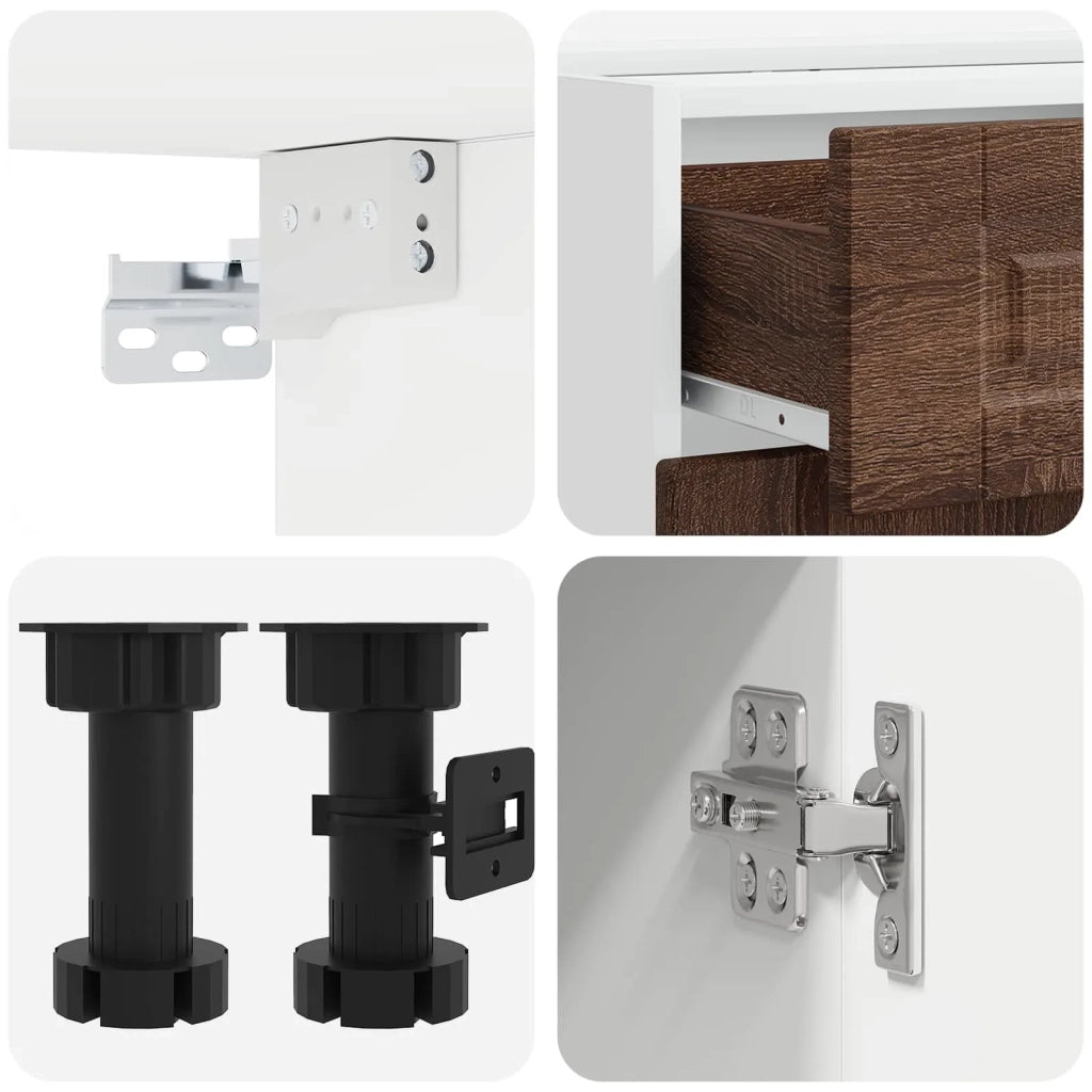 Unità Cucina PORTO 4 pcs Rovere Marrone Legno ingegnerizzato 3438342