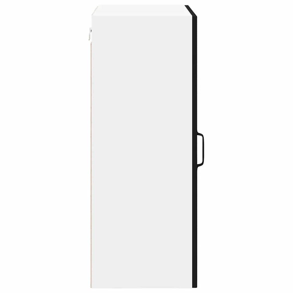 Mobile da cucina moderno e funzionale dalle linee pulite e con spazio per riporre gli oggetti 50 x 31 x 80 cm in legno ingegnerizzato nero 02_0054053