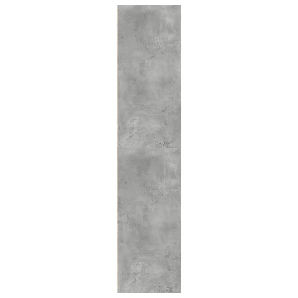 Credenza-Buffet-Armadio da cucina Grigio Cemento 45x41x185 cm in Legno Multistrato