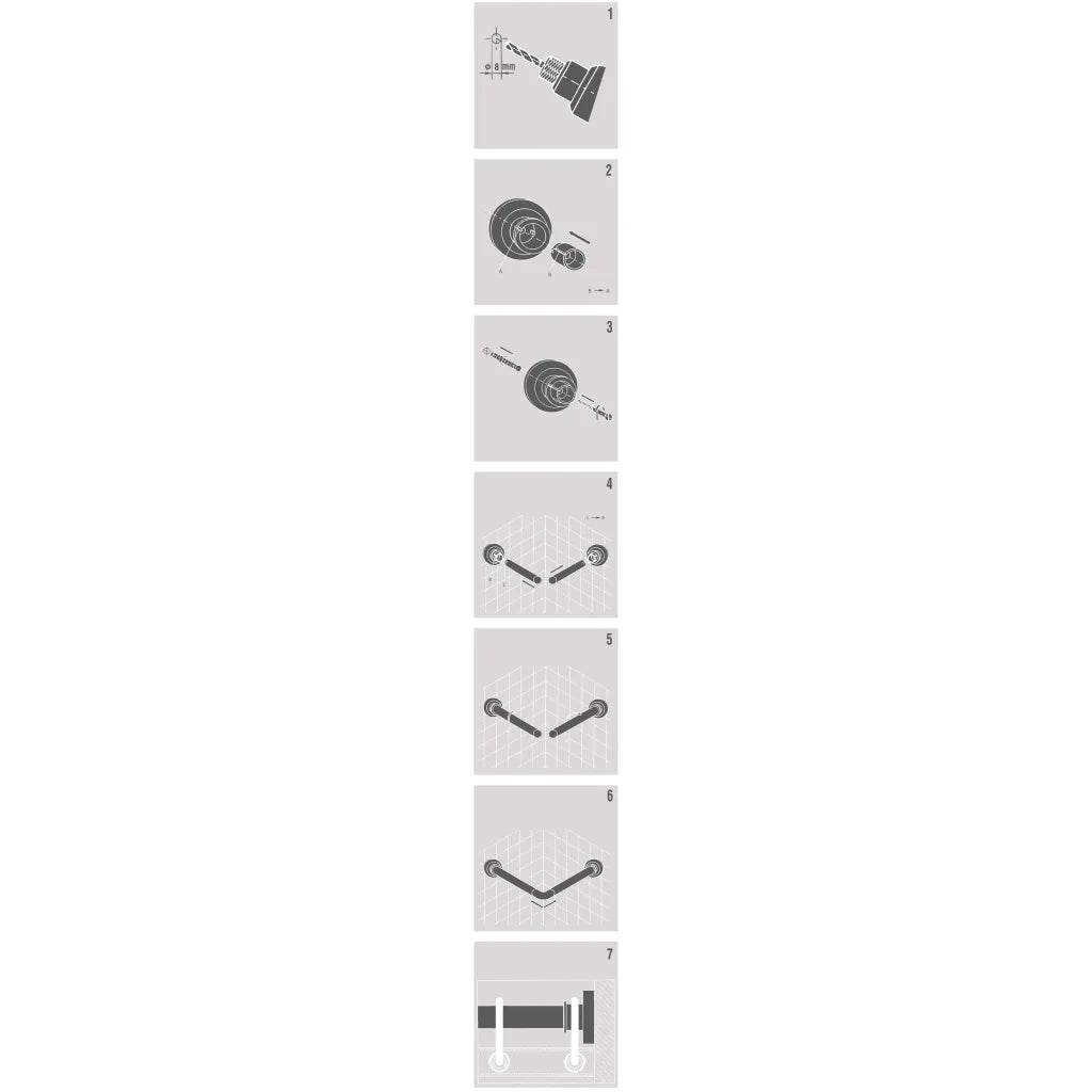 Sealskin Barra per Tenda da Doccia Combi Cromata 436885