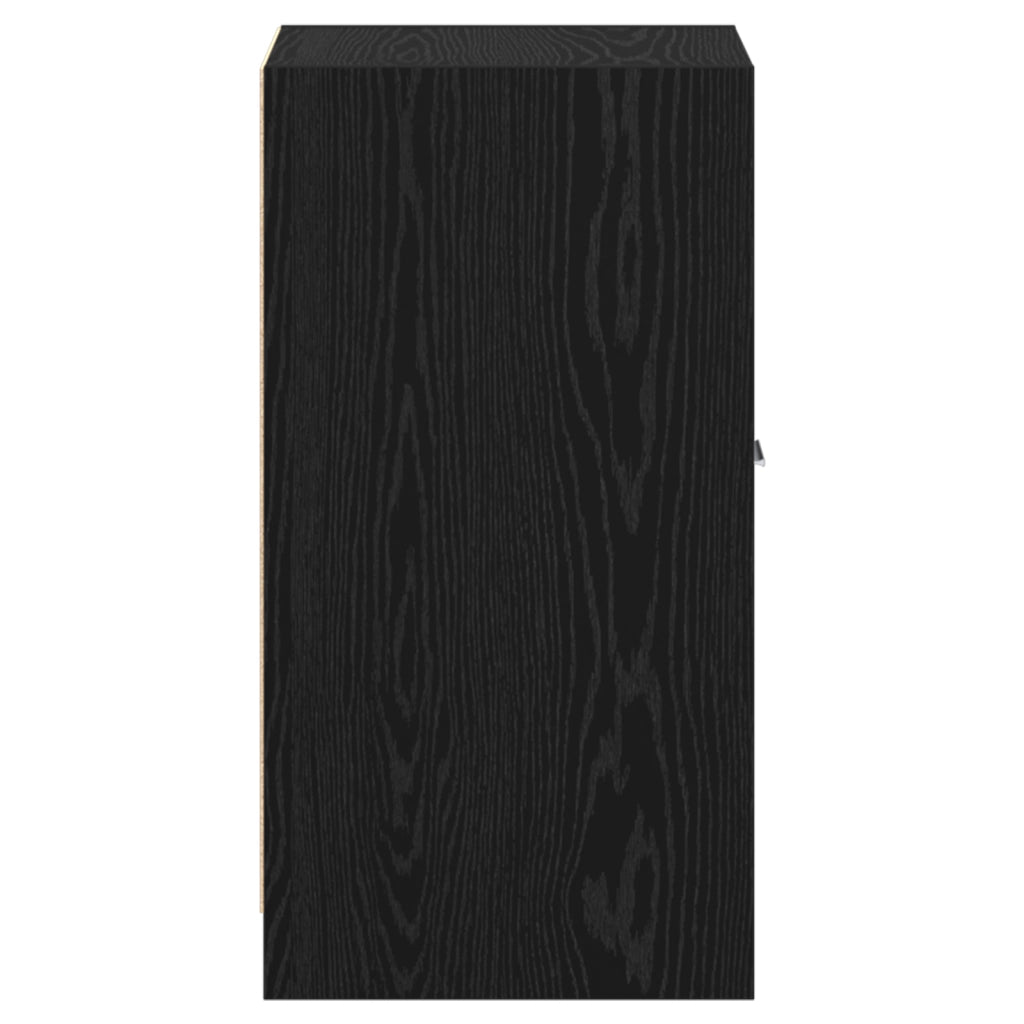 Armadio da farmacia in rovere nero 40x41x77,5 cm in legno ingegnerizzato