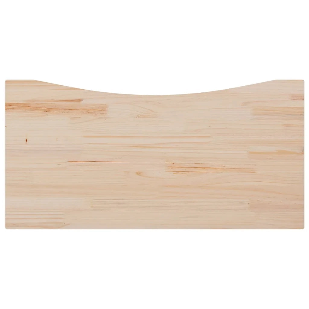 Piano Scrivania 110x60x2,5 cm in Legno Massello di Pino