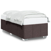Letto singolo | Letto per adulti | Giroletto senza Materasso Marrone Scuro 90x200 cm Tessuto