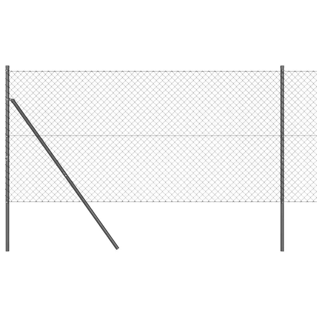 Palo della recinzione | Pannello per recinzione Grigio 10 x 1 m (rete 40 x 40 mm)
