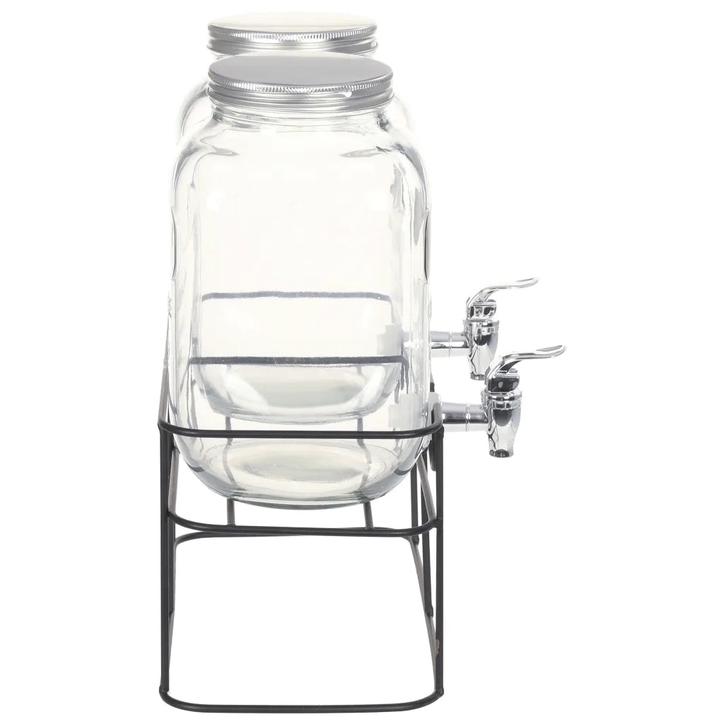 Distributori di Bevande 2 pz da 4 L con Supporto Vetro  cod mxl 58929